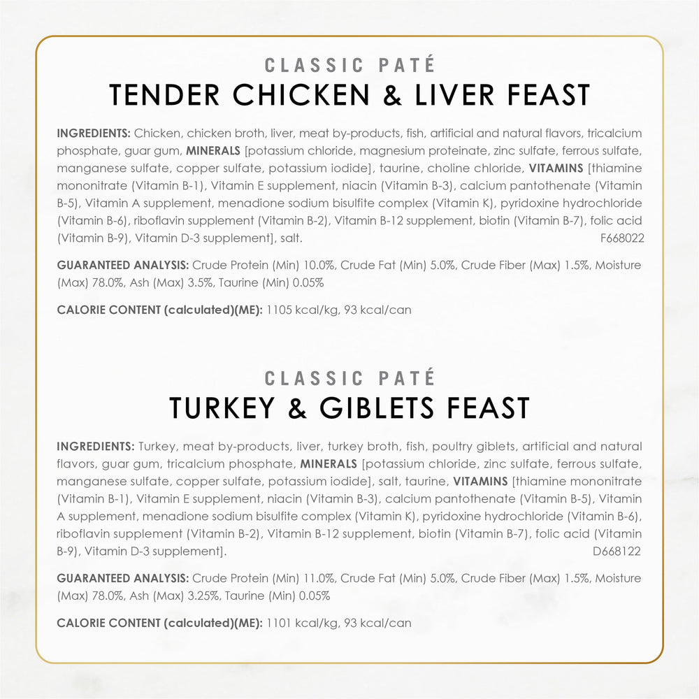 Fancy Feast variedad pollo-pavo-res: opción de sabores para probar.