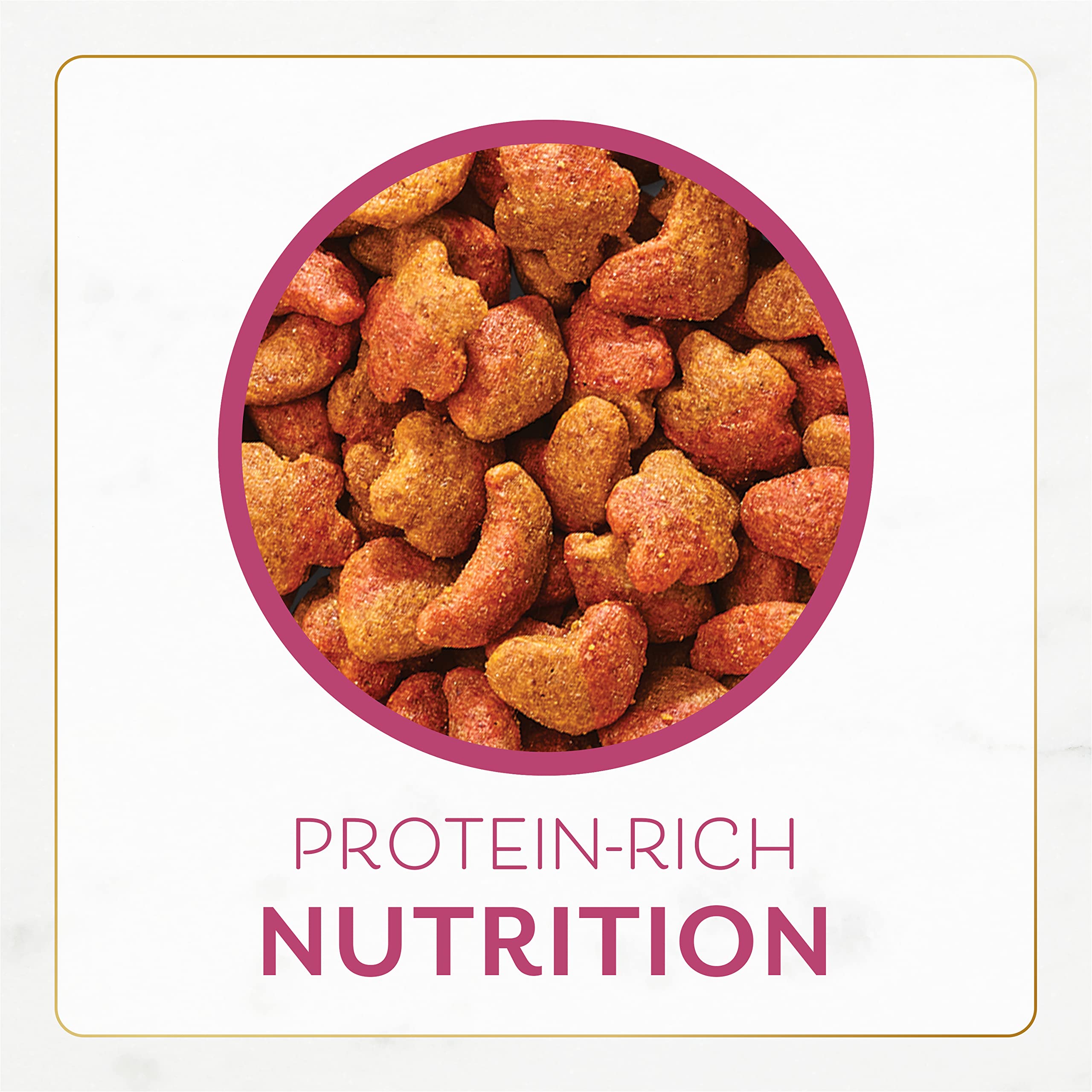 Vitaminas y minerales para apoyar la salud felina en cada porción Fancy Feast.