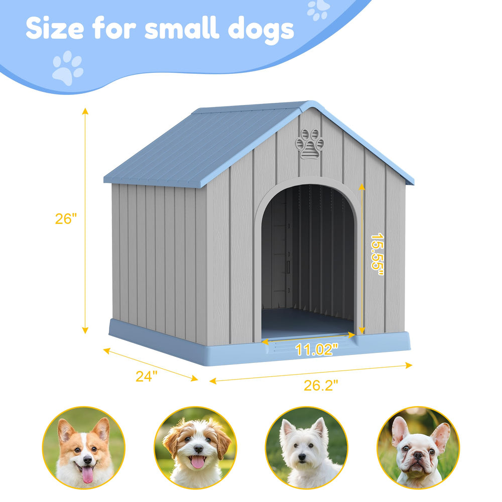Base elevada Fancyango para perros mantiene el interior seco.