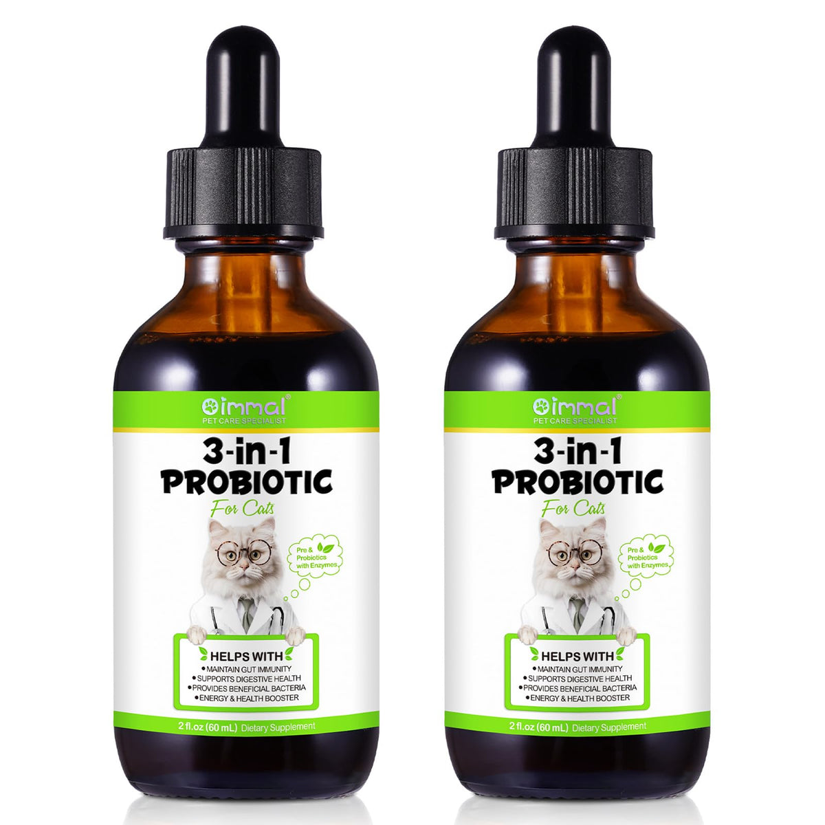 FANGCUN Probiotics para gatos: equilibrio digestivo diario.