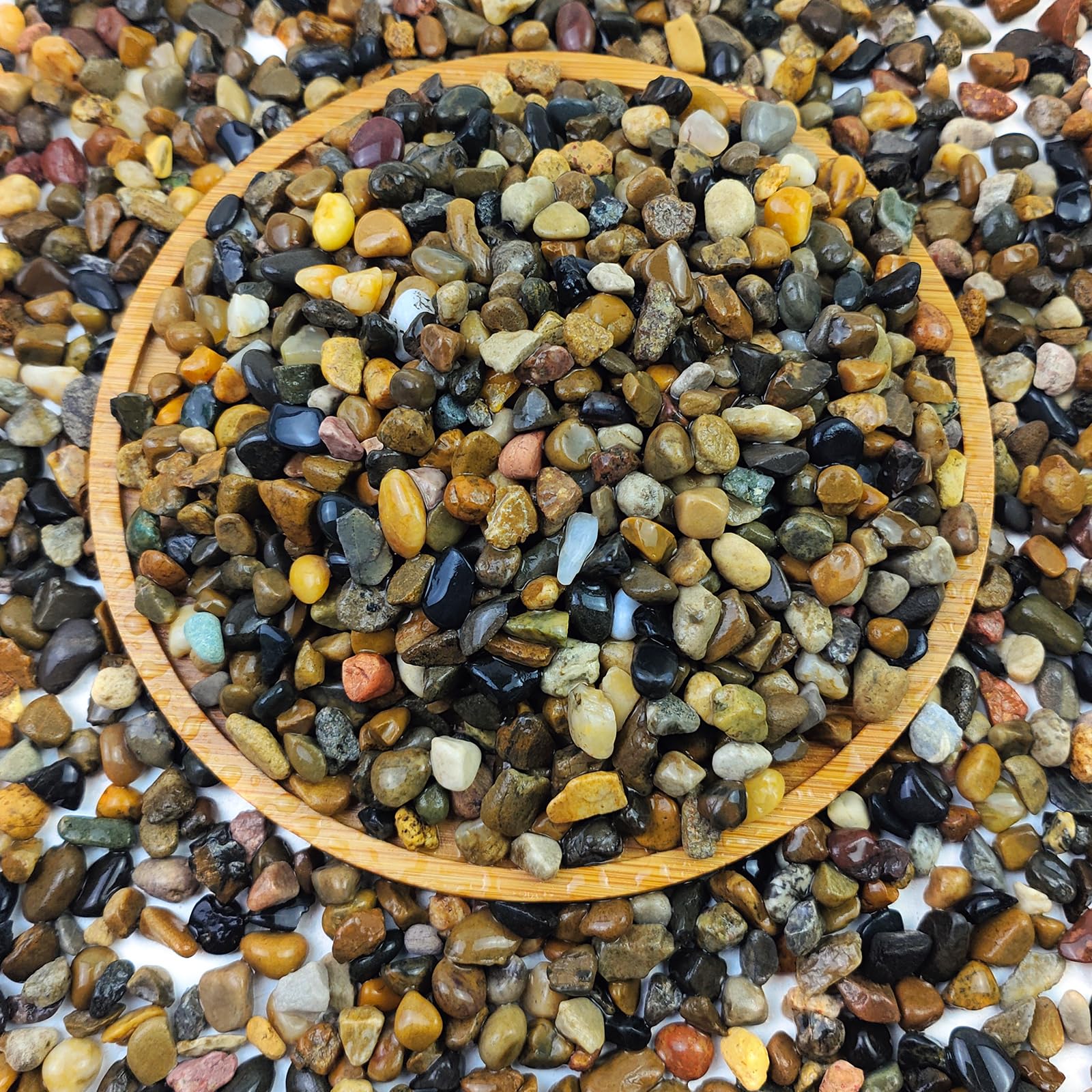 FANTIAN grava acuario 1/4 de pulgada, tamaño ideal para acuario limpio y seguro.