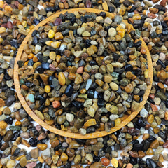 Piedras Fantian para acuario, guijarros de 6 mm, realzan el tanque con aspecto natural.