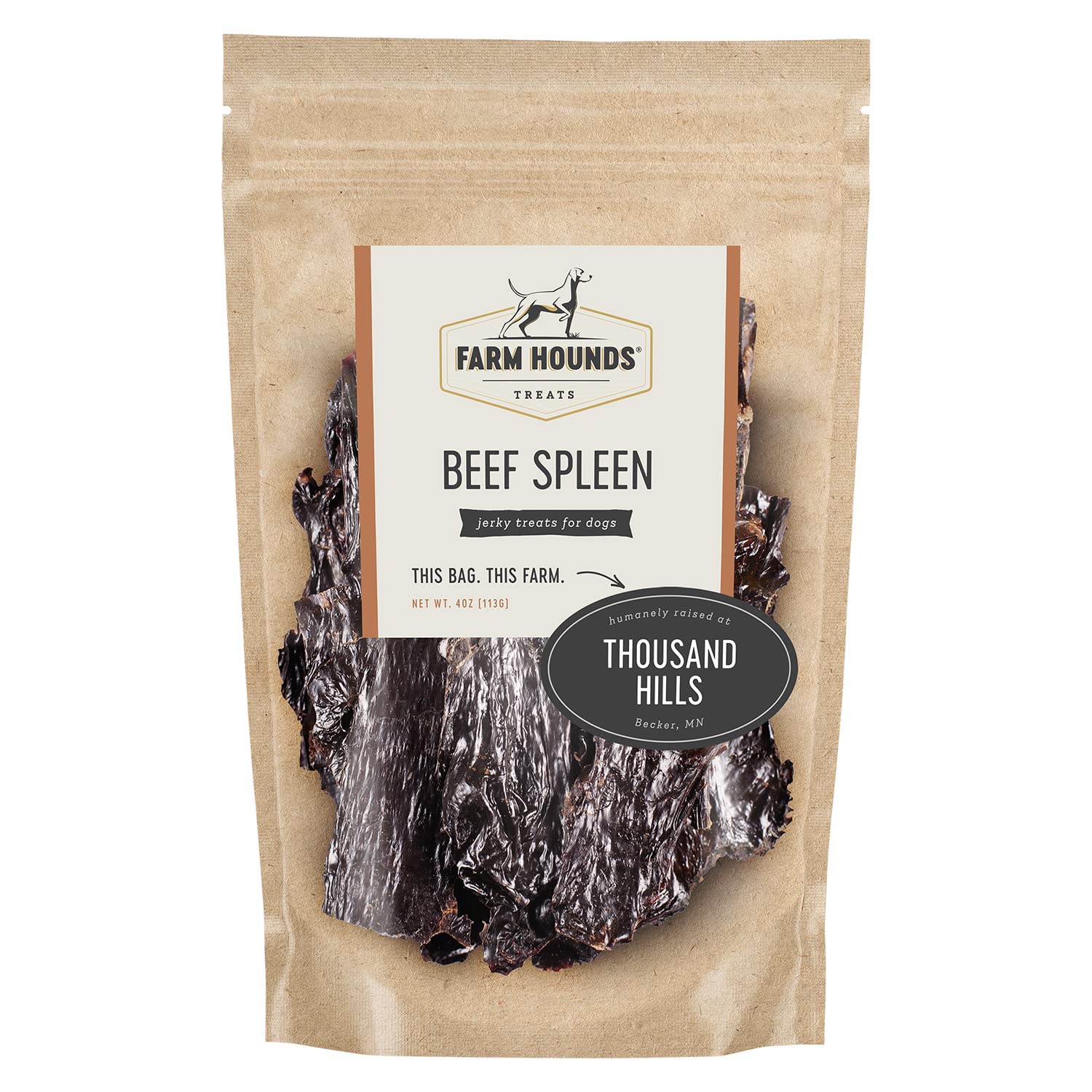 Farm Hounds bazo-de-res-seco: premio natural para entrenamiento y refuerzo