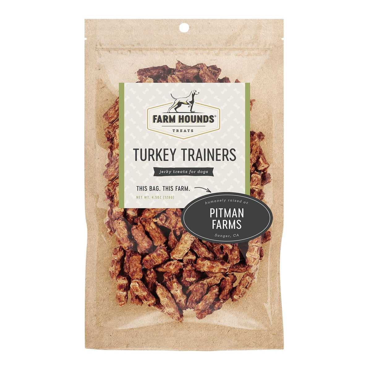 Farm Hounds Dinde Trainers - Emballage pratique pour récompenses d'entraînement.
