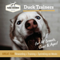 Farm Hounds entrenadores de pato, trozo deshidratado, recompensa sabrosa para entrenar cualquier raza.