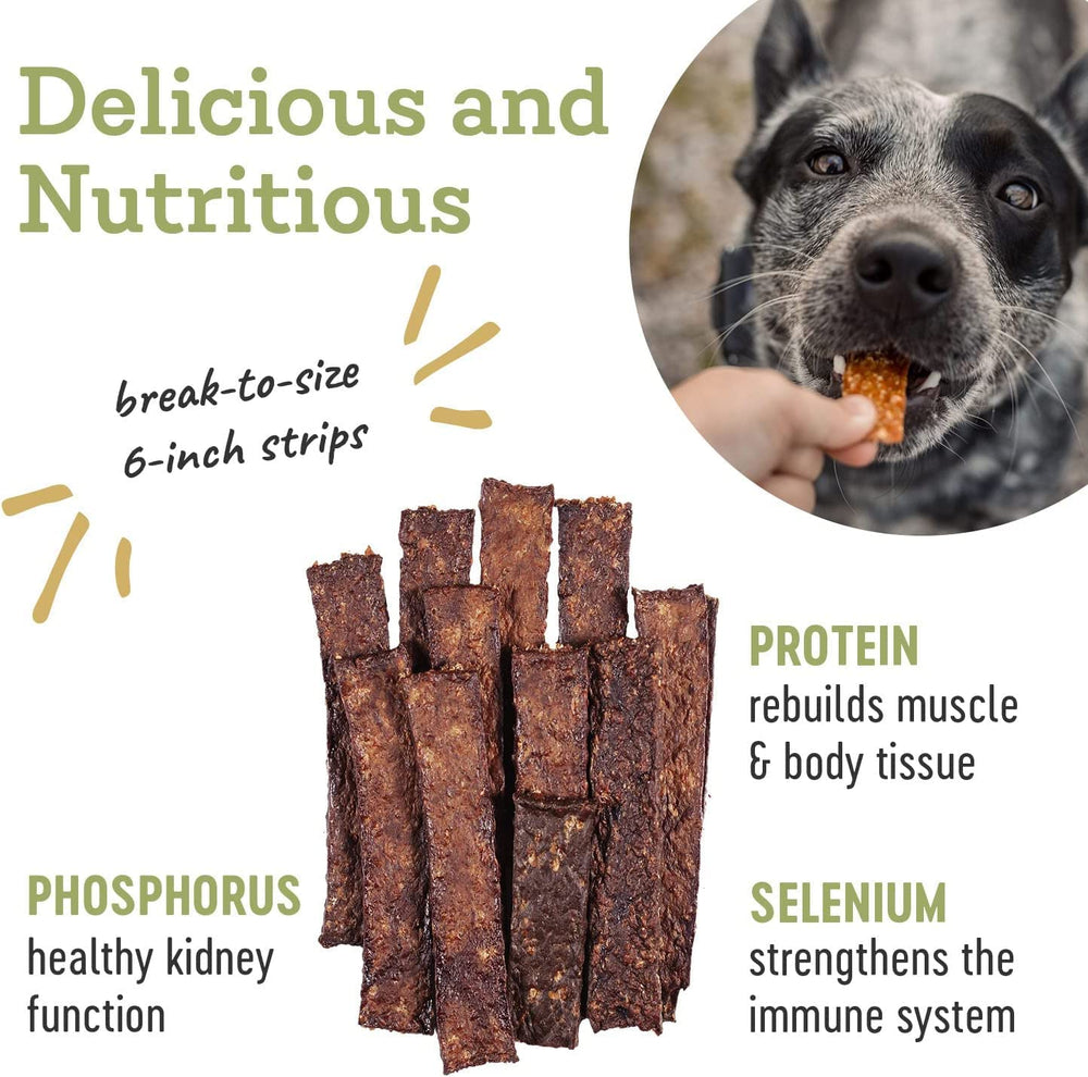 Farm Hounds Tiras deshidratadas sin rellenos, sabor natural