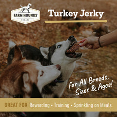 Farm Hounds jerky de pavo para entrenamiento: recompensa sabrosa
