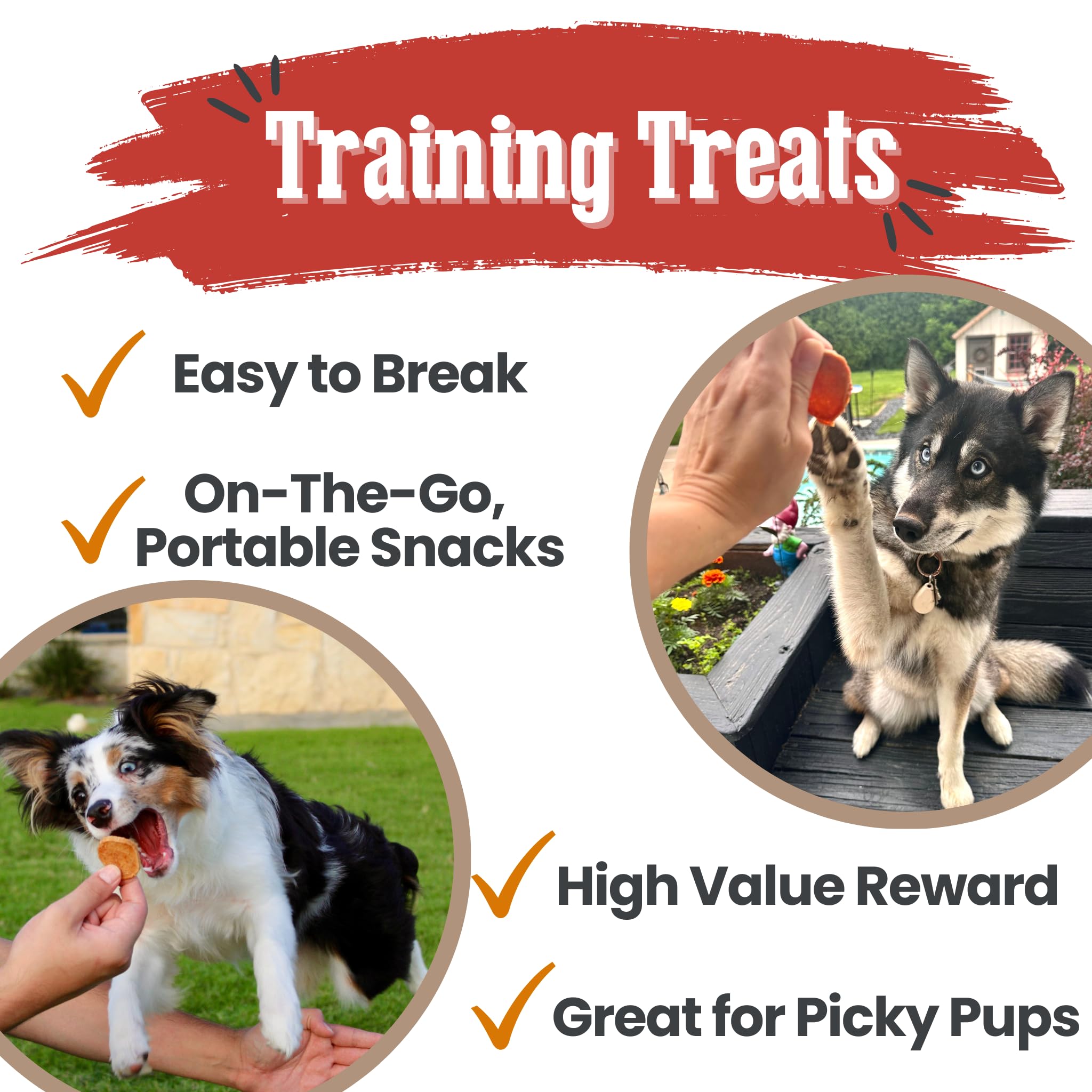 Farm To Pet bocaditos de entrenamiento de pescado, opción ligera para perros.