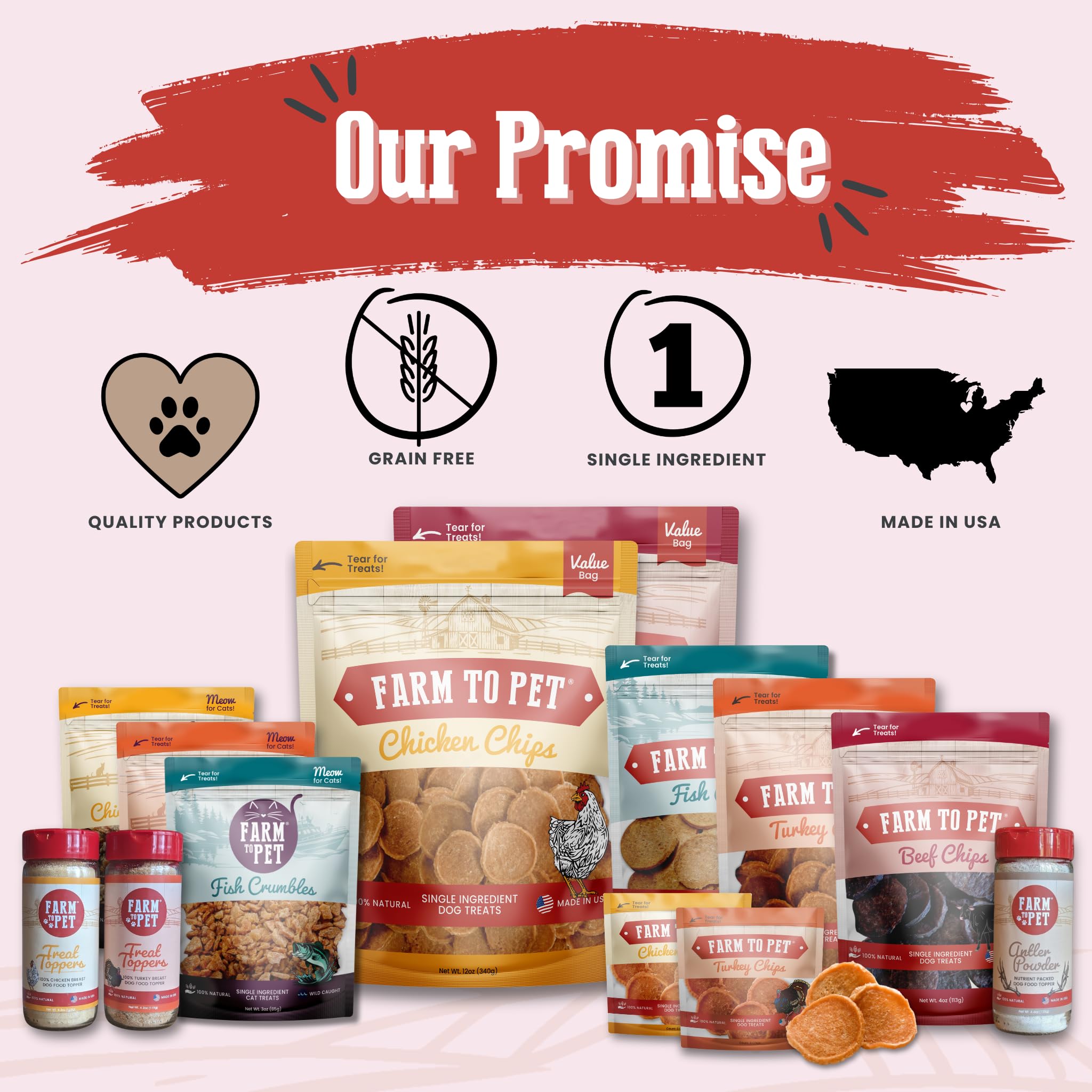 Farm To Pet ingredientes simples y deshidratados que conservan sabor