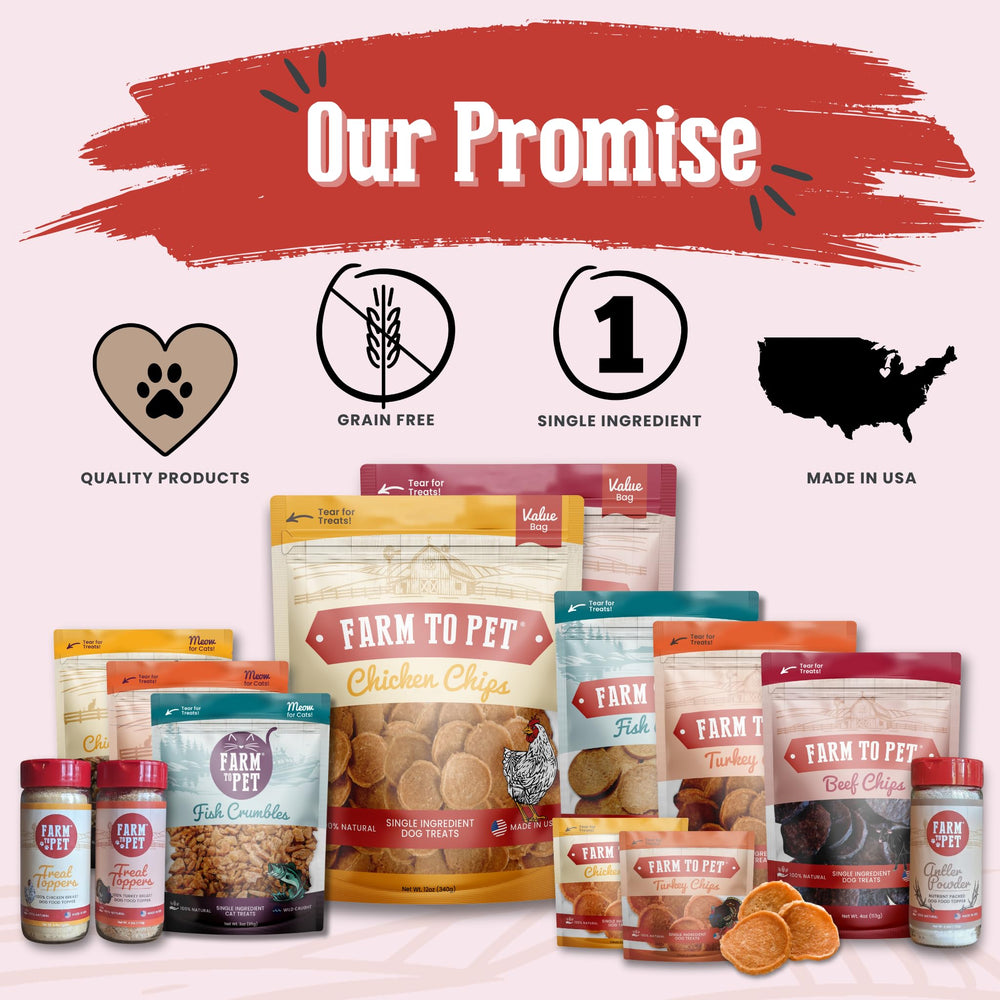 Farm To Pet ingredientes simples y deshidratados que conservan sabor