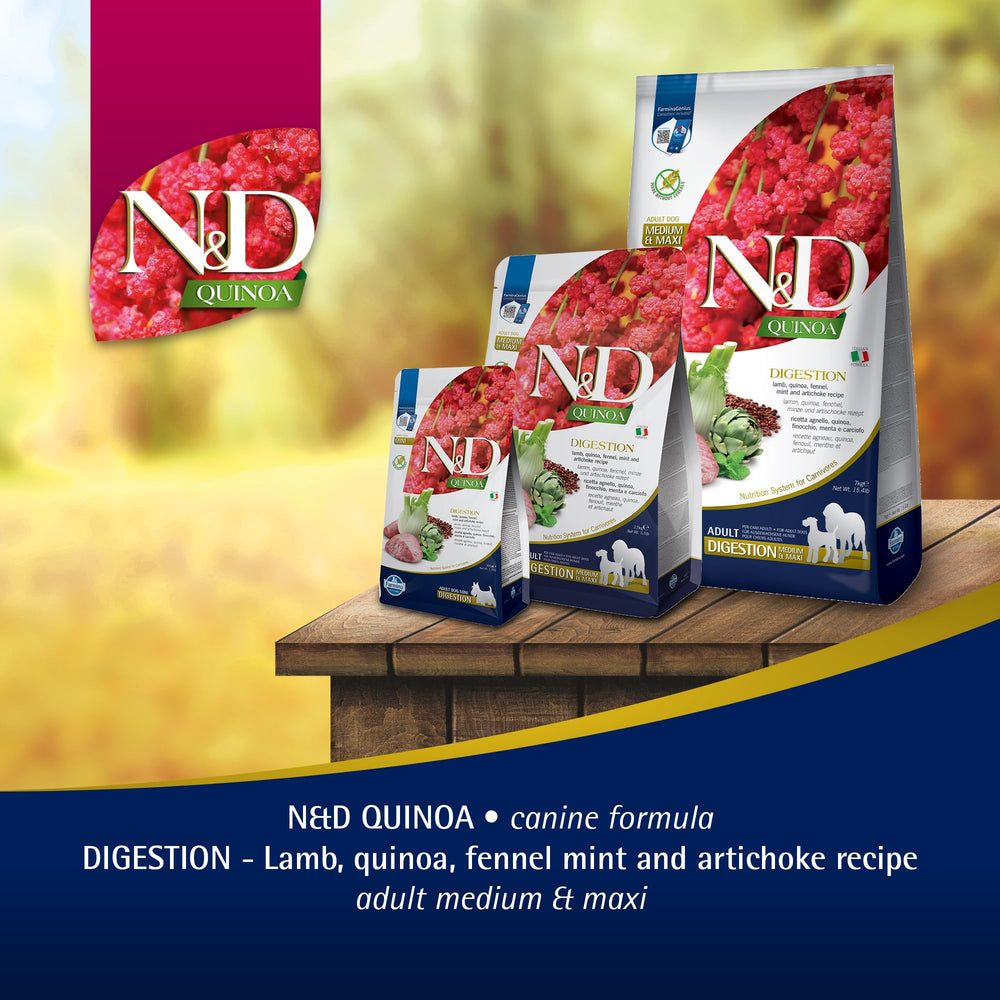 Farmina Digestion Lamb, dieta para adultos, omega-3 y antioxidantes naturales.