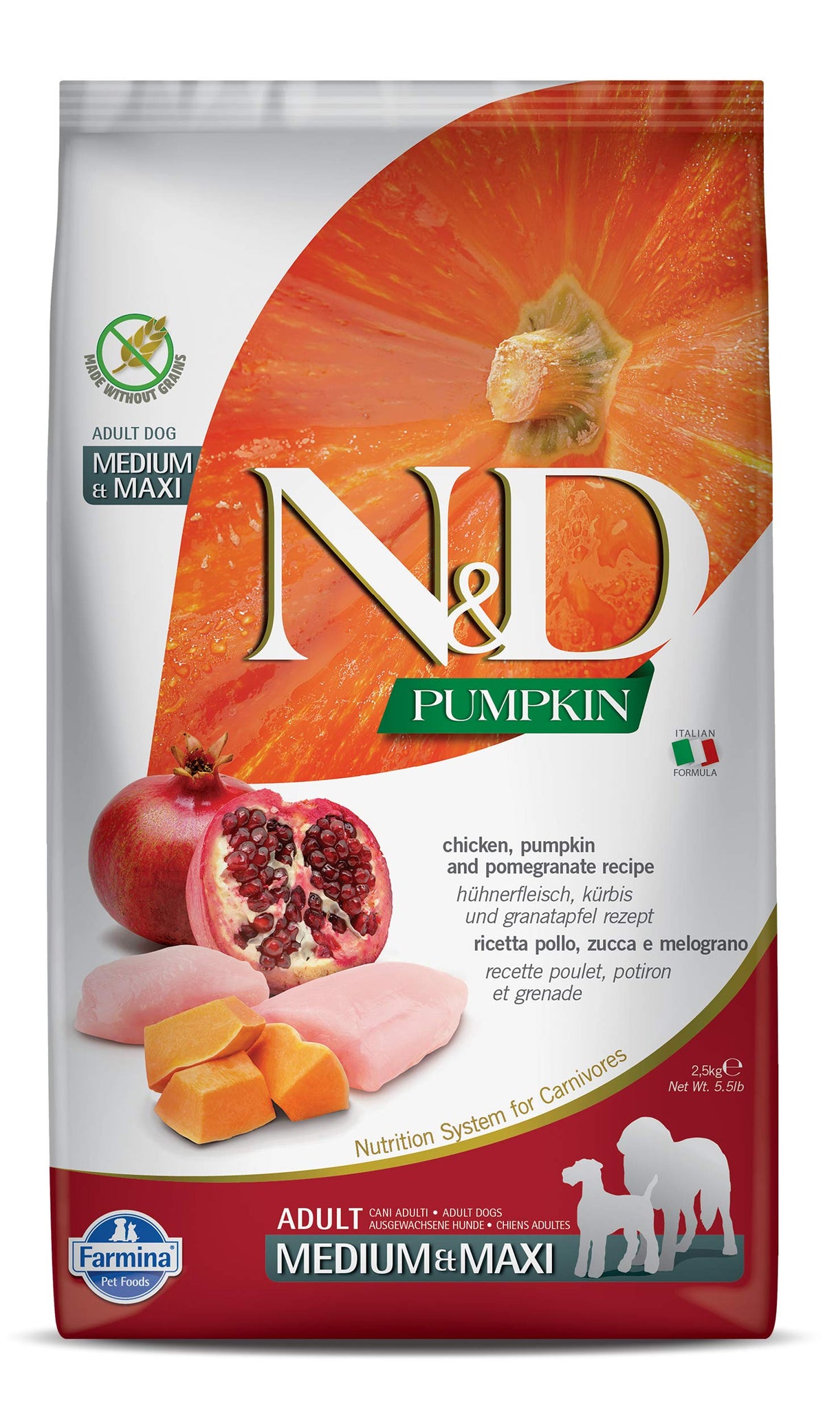 Farmina Natural & Delicious croquetas de pollo, fuente proteica de calidad para perros activos