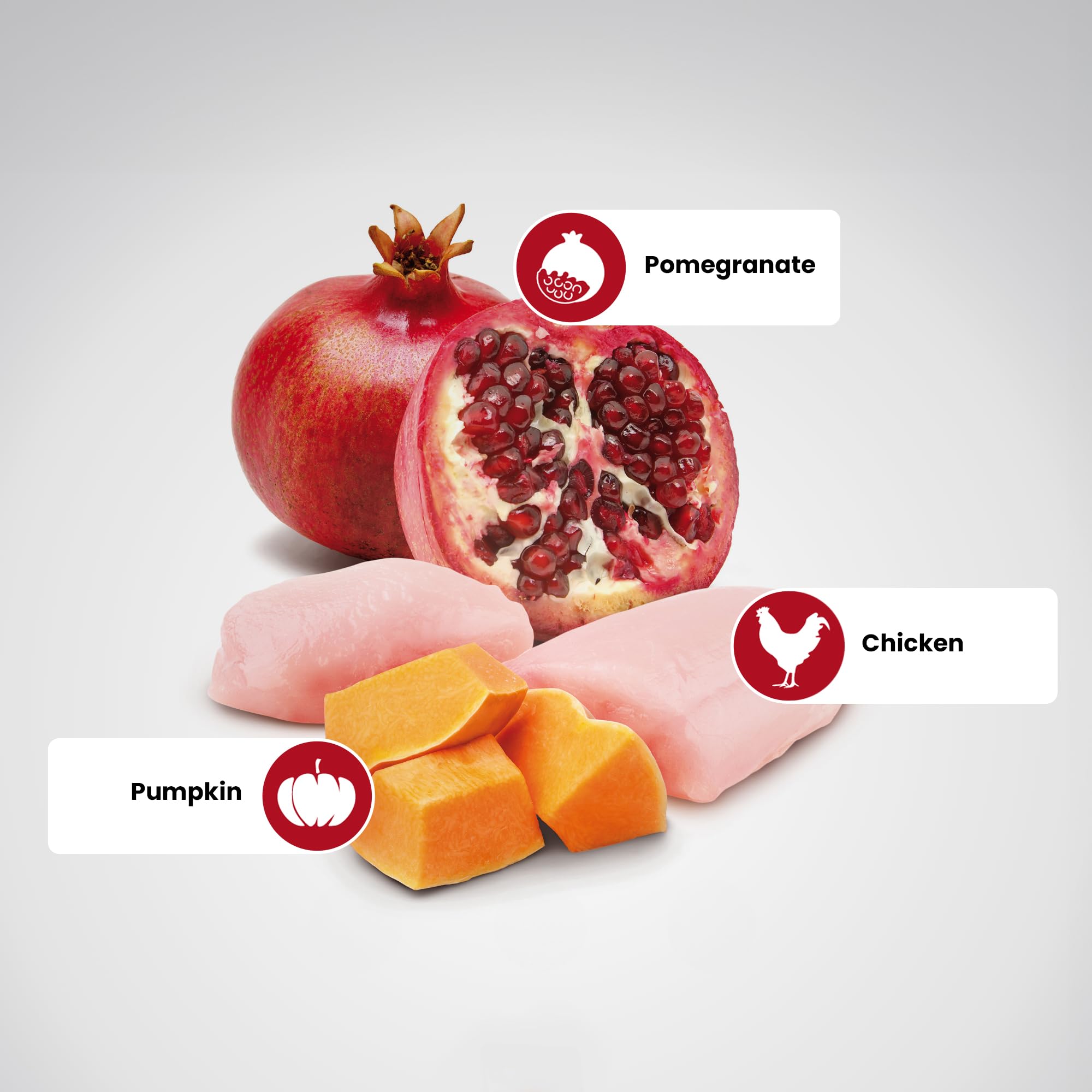 Farmina Natural & Delicious contiene pollo y calabaza para nutrición equilibrada
