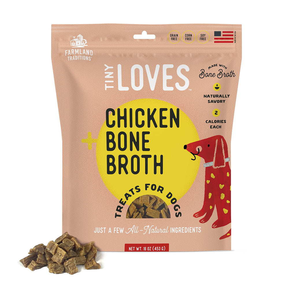 Farmland Traditions Tiny Loves Jerky: bocaditos para entrenamiento, premiar con sabor único.