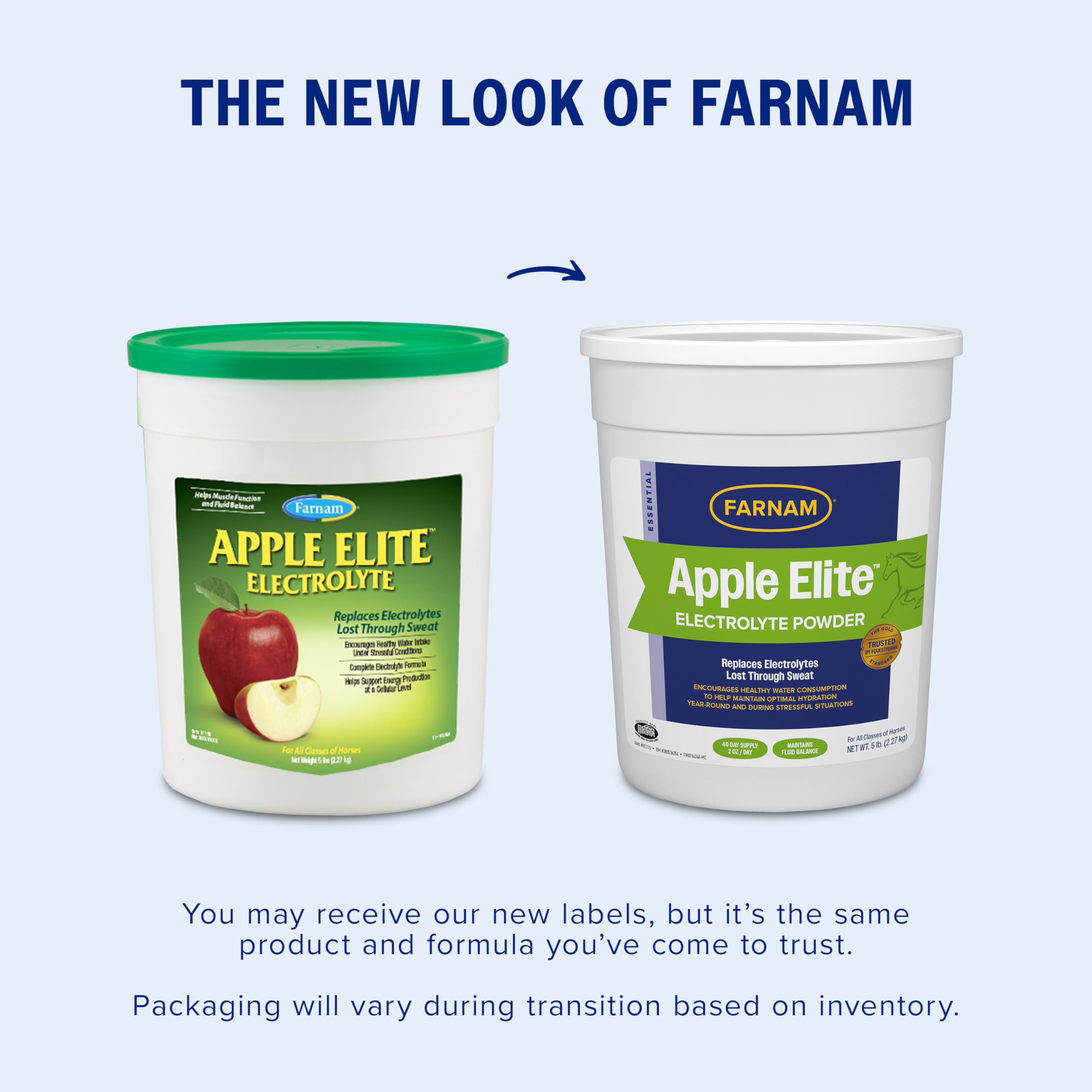 Farnam Apple Elite, bote de electrolitos sabor manzana, ideal para la ración diaria.