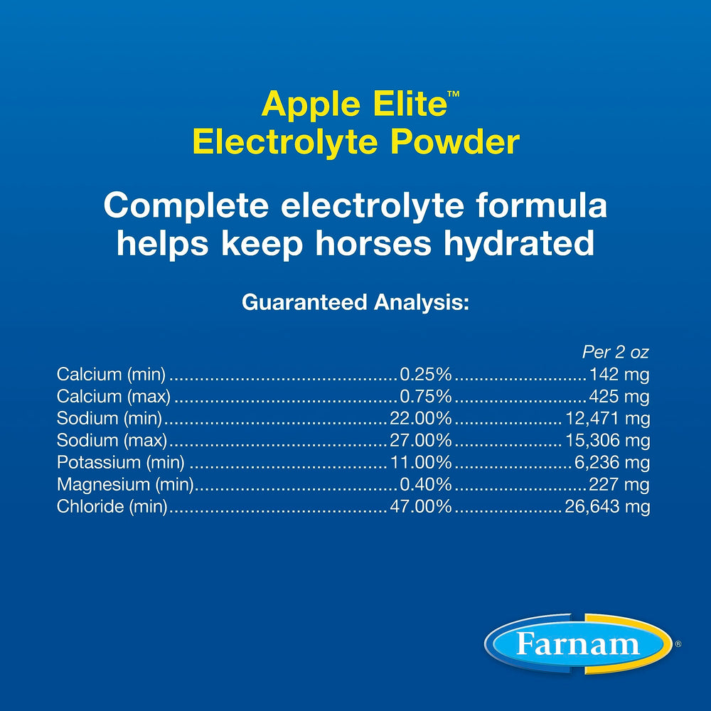 Farnam Apple Elite, hidratación regular, apoya el equilibrio hídrico durante entrenamientos.