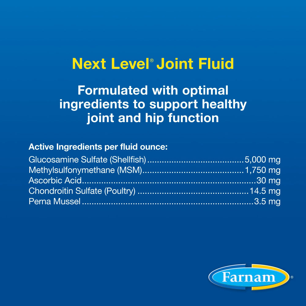 Farnam condroitina y glucosamina para articulaciones de caballo, posible apoyo a la movilidad.