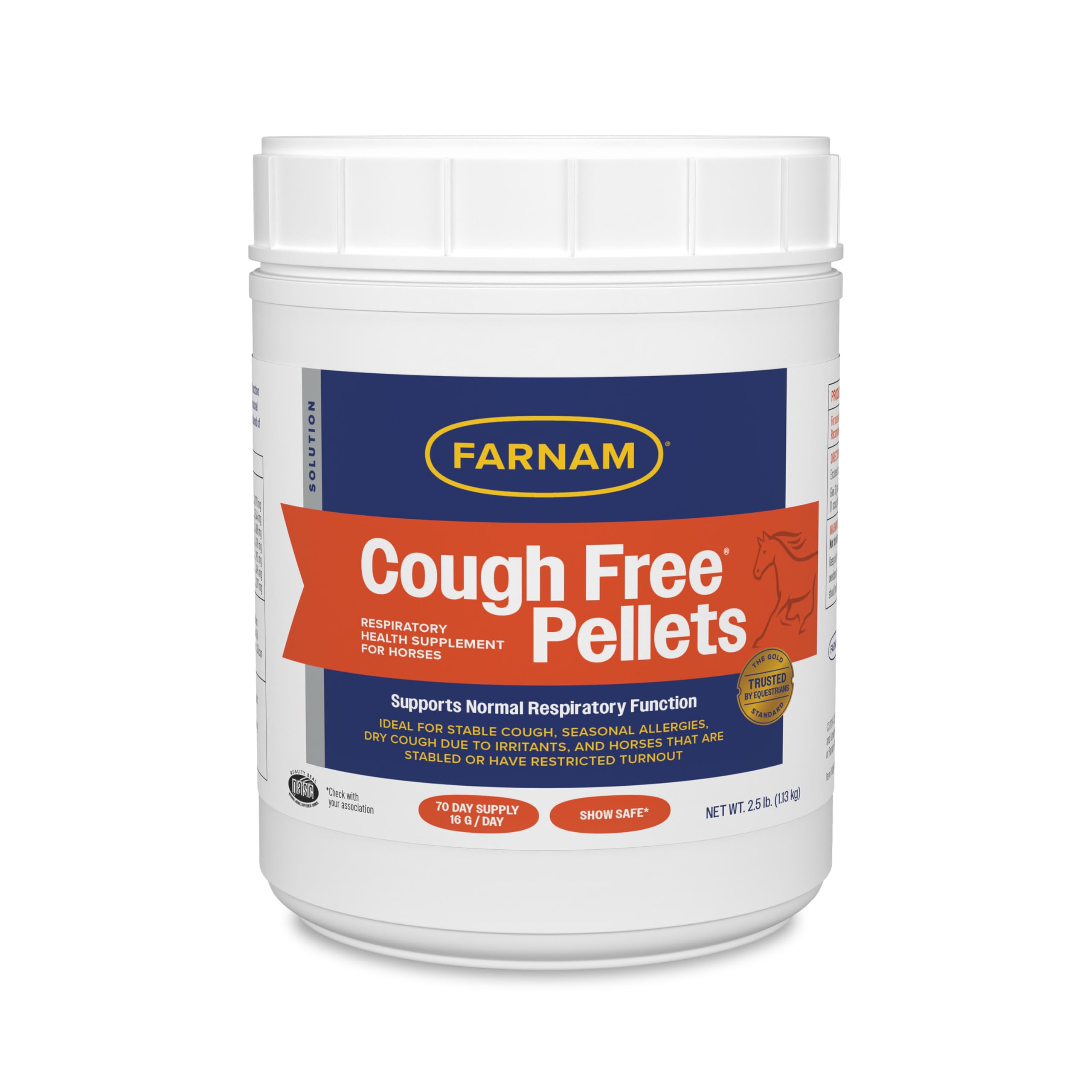 Farnam Cough Free: envase de 2,5 libras con gránulos para uso diario.