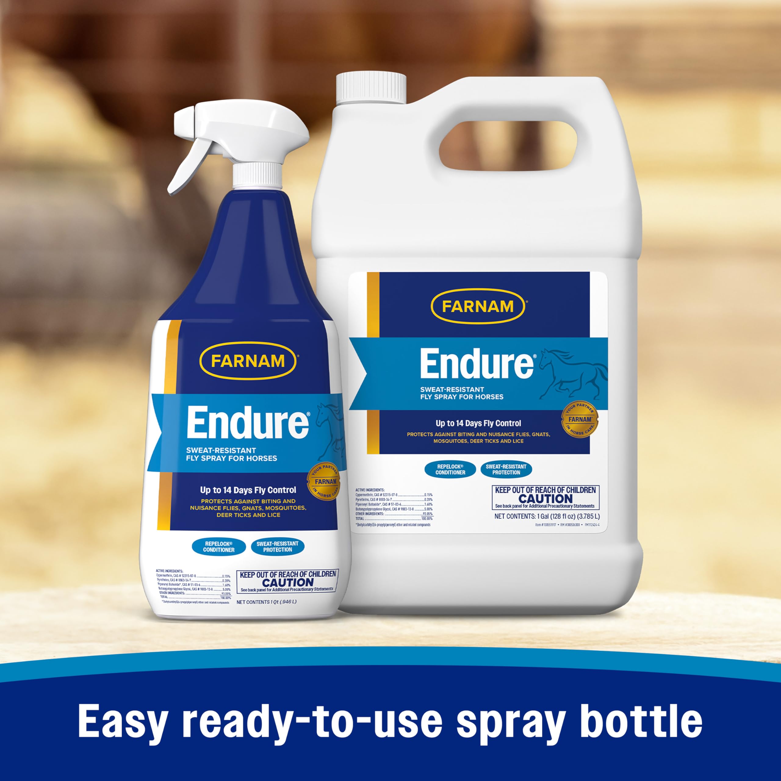 Farnam Endure, tecnología Repelock que se adhiere al pelo.