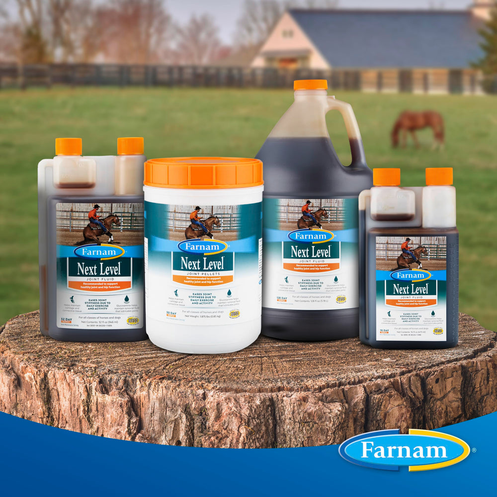 Farnam glucosamina para articulaciones de caballo, soporte a la movilidad.
