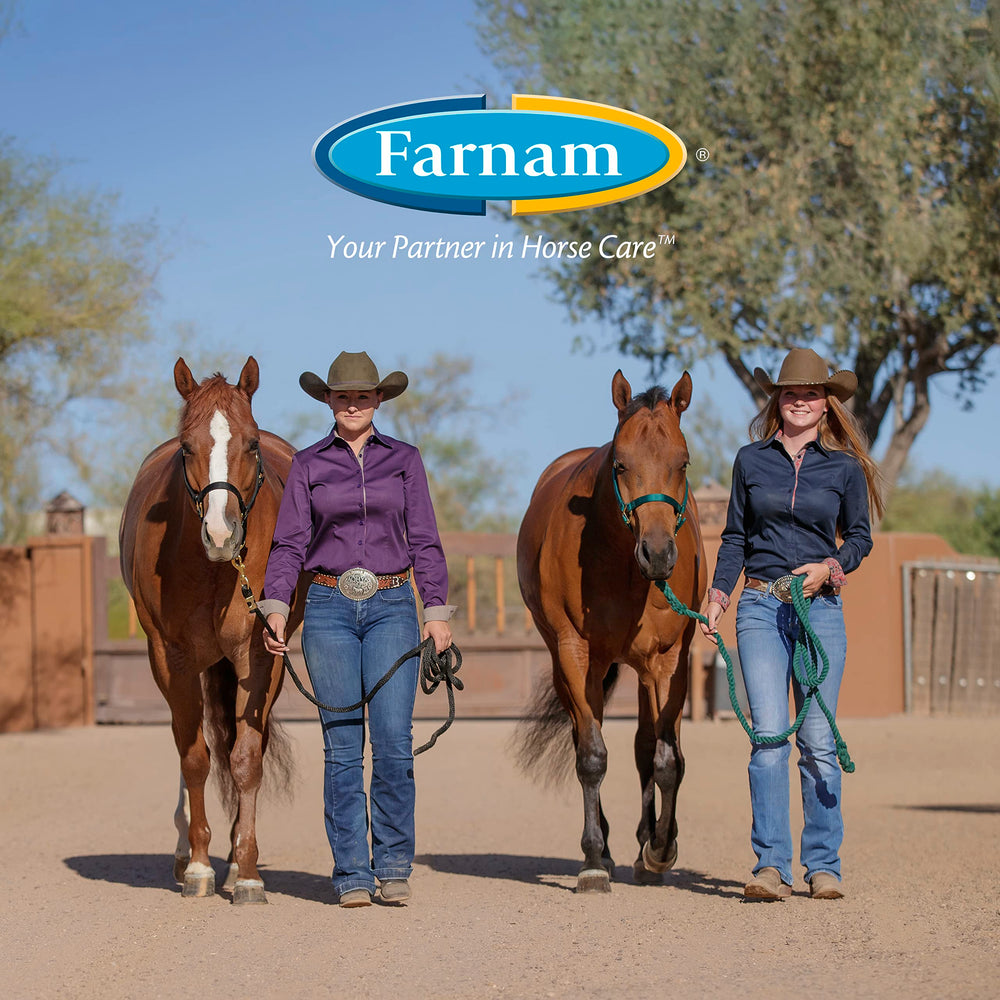 Aceites vegetales de Farnam Horseshoers Secret nutren el casco.