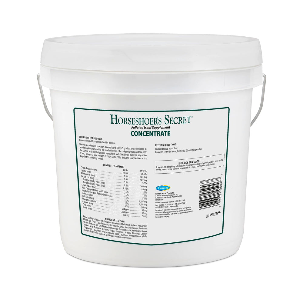 Etiqueta y envase de Horseshoer’s Secret Farnam