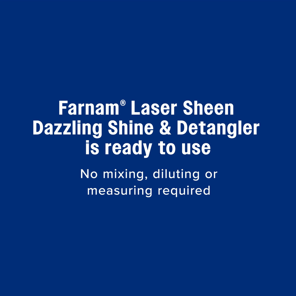 Farnam Laser Sheen se aplica tras el baño para mantener el pelaje cuidado