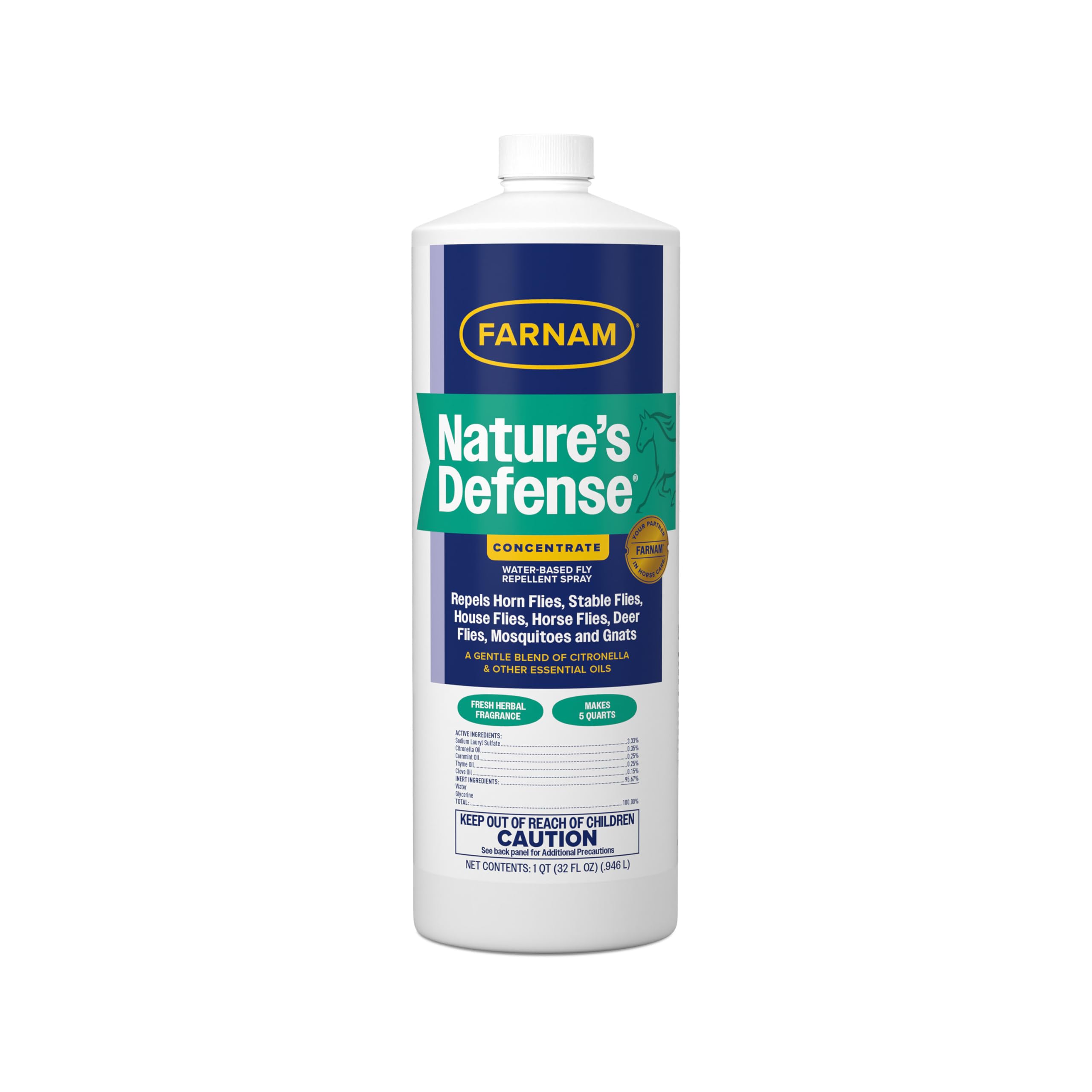 Farnam Nature’s Defense: botella-32oz lista para aplicación suave en piel sensible.