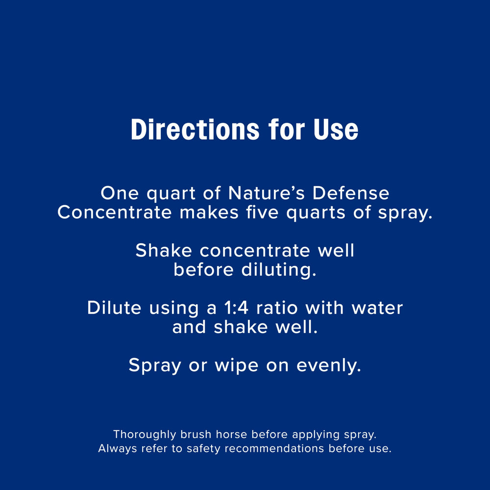 Envase ergonómico de Farnam Nature’s Defense para uso cómodo.
