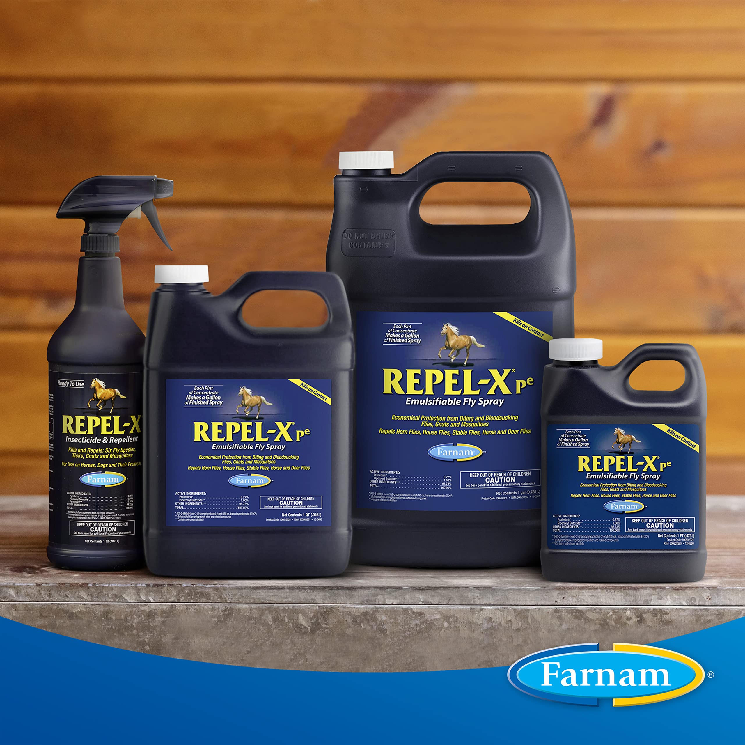 Aplicación suave en cara y orejas de caballos con Repel-Xpe.