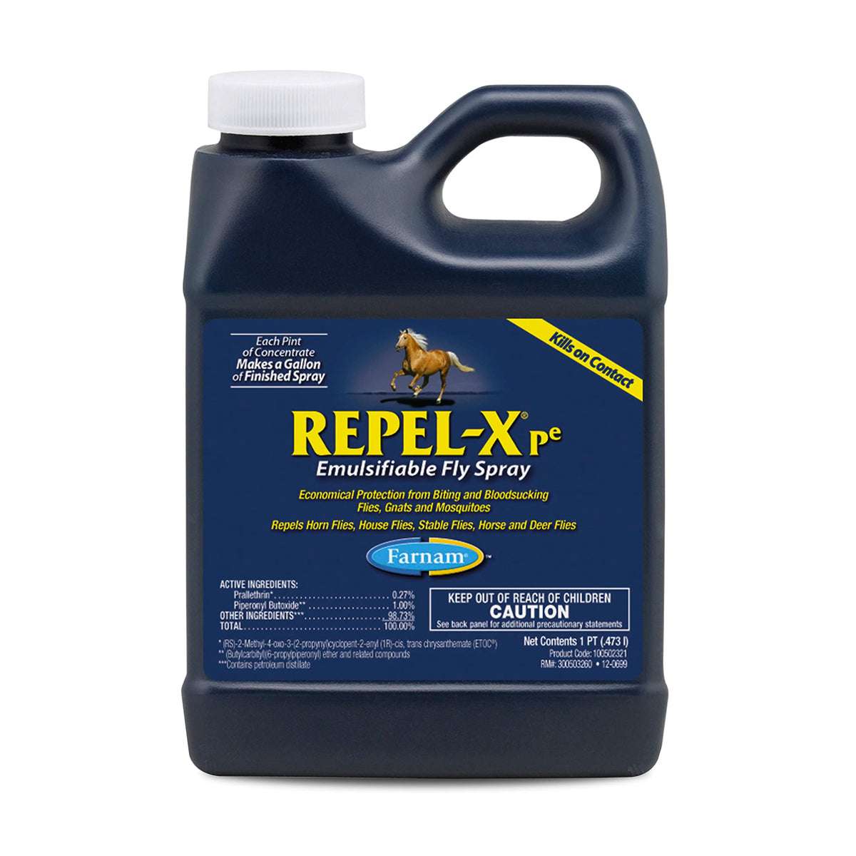 Farnam Repel-Xpe concentrado para caballos, listo para mezclar y controlar moscas.