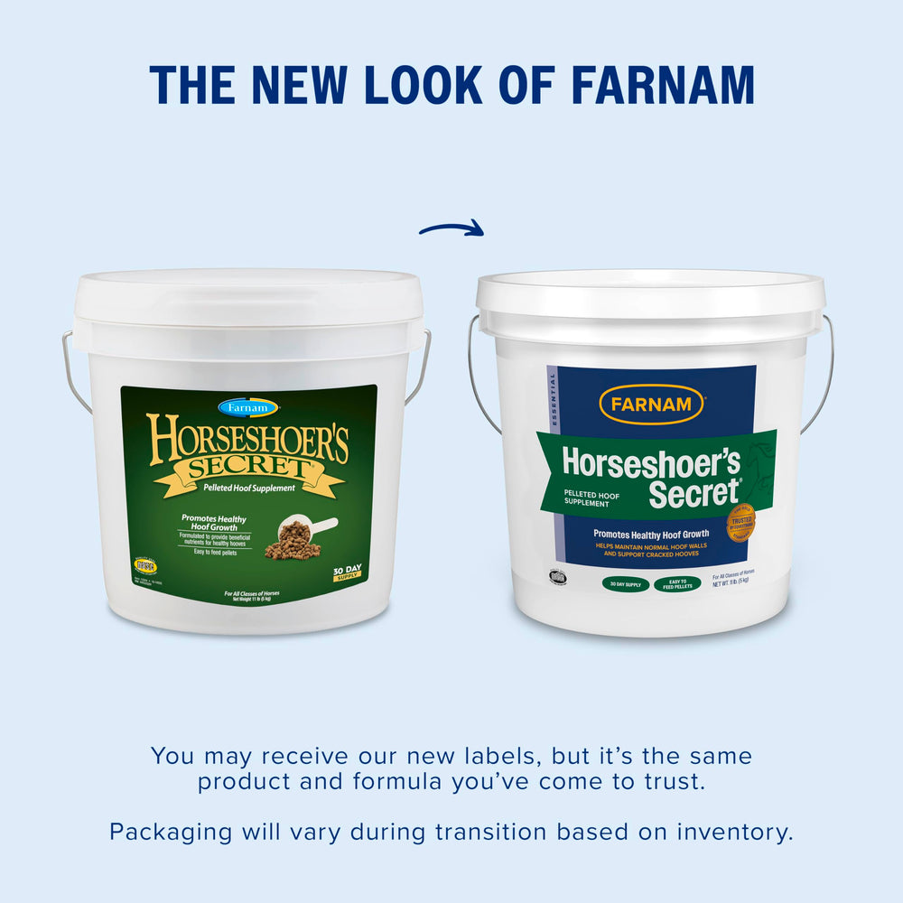 Farnam granulos-alfalfa: gránulos nutritivos para cascos saludables.