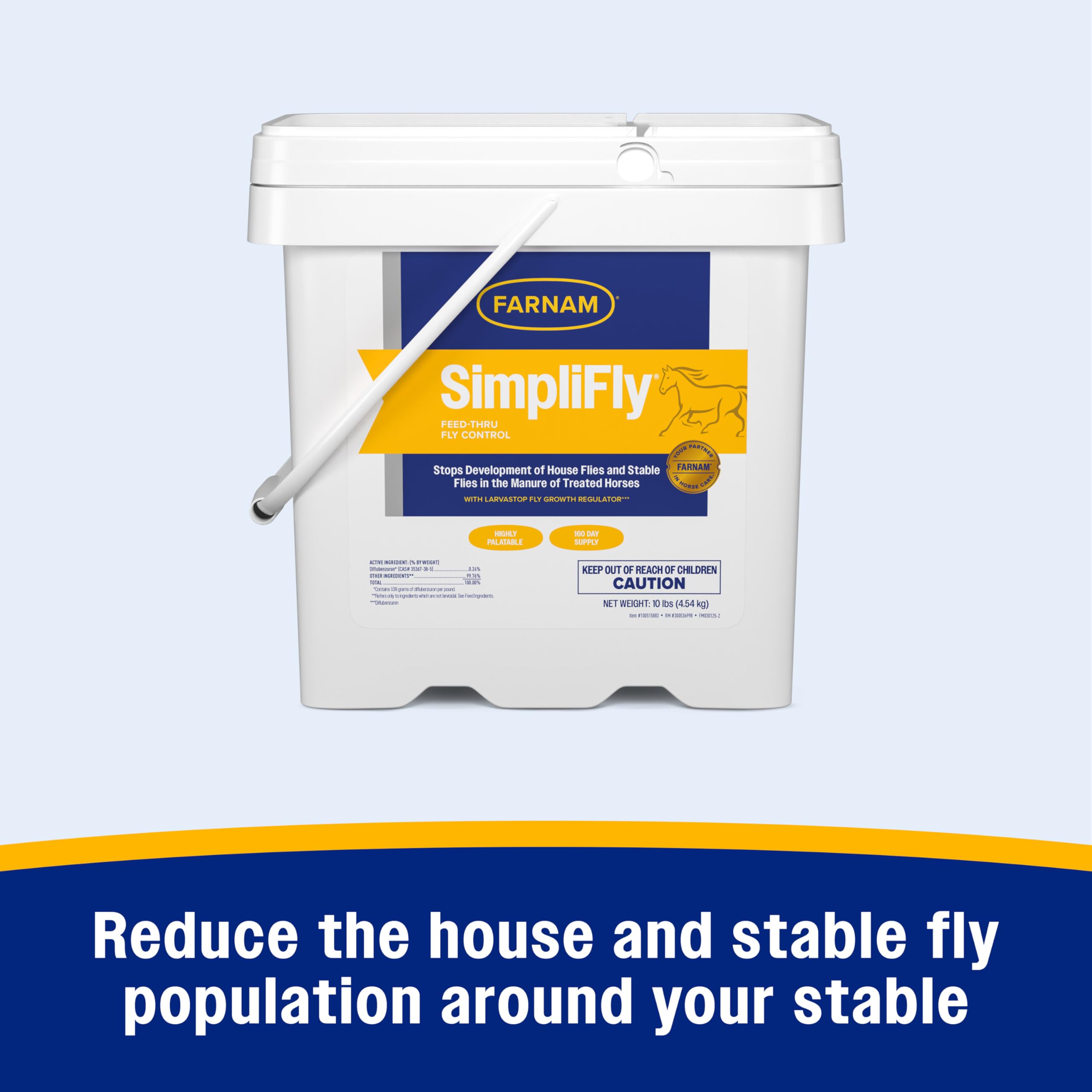 Envase de 3.75 lb de Farnam SimpliFly para uso diario