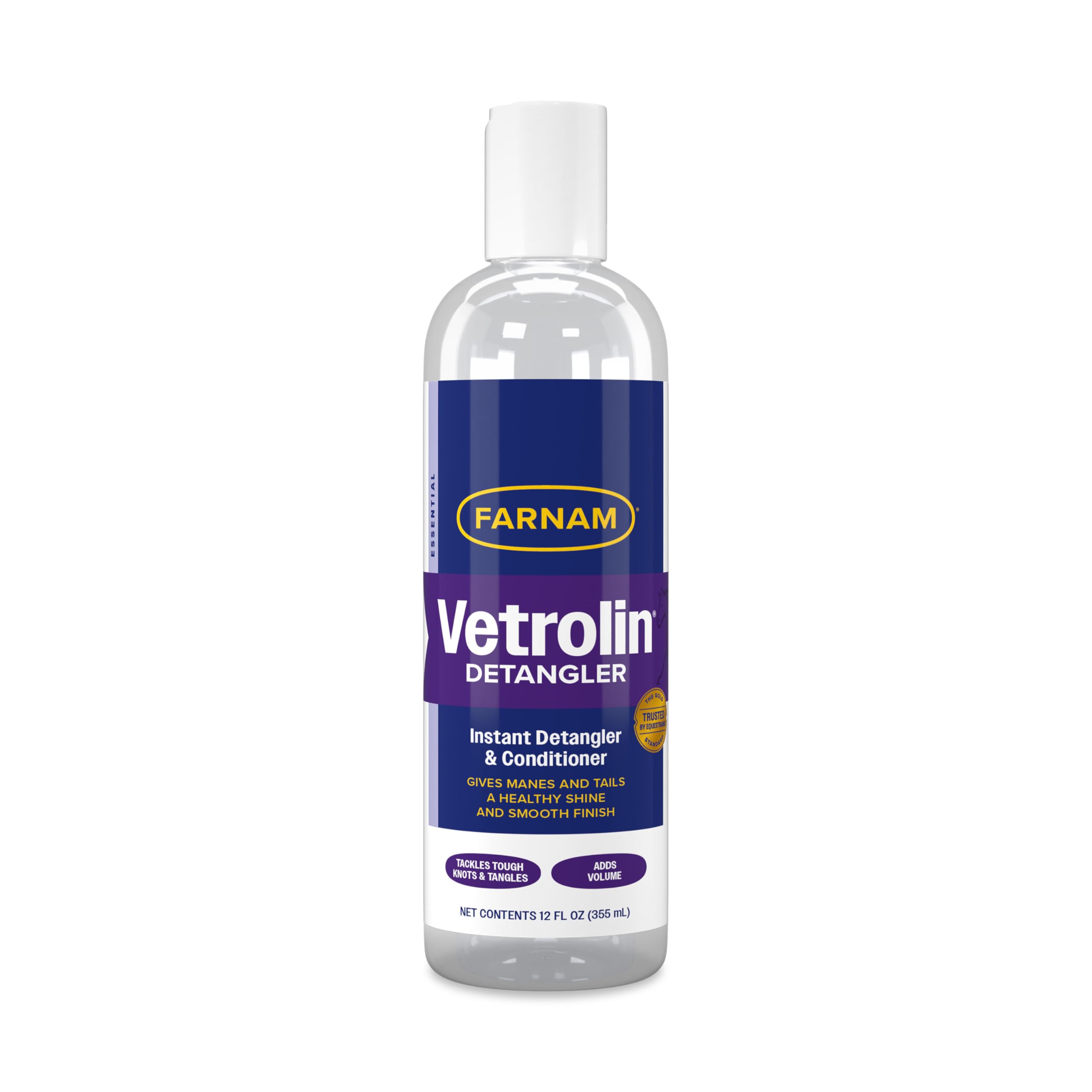 Vetrolin desenredante para la crina del caballo, cabello suave y sin nudos.