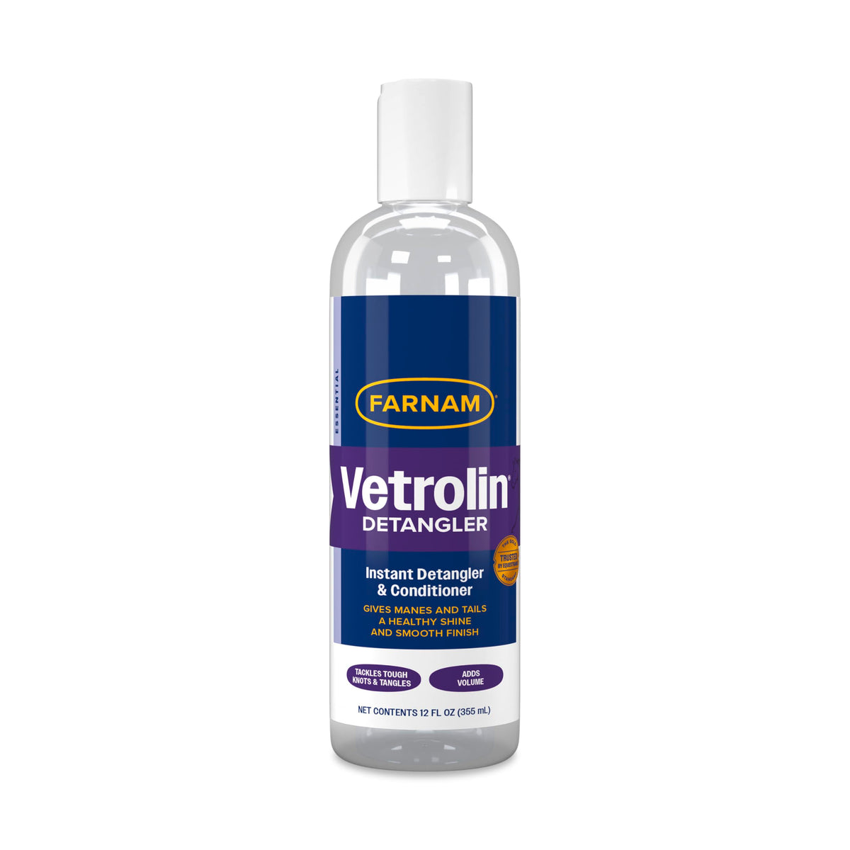 Vetrolin desenredante para la crina del caballo, cabello suave y sin nudos.
