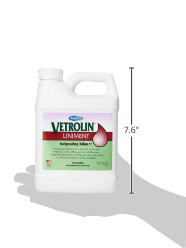 Aplicación en tendones con Vetrolin para favorecer circulación.
