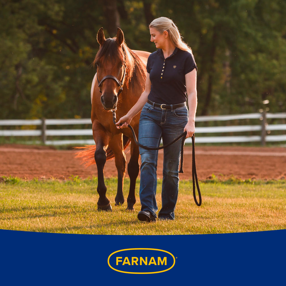 Farnam Vetrolin Shine protege del polvo y el clima.