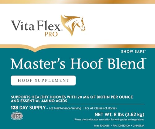 Farnam Vita Flex Master’s Hoof Blend, instrucciones de uso para una mezcla óptima.
