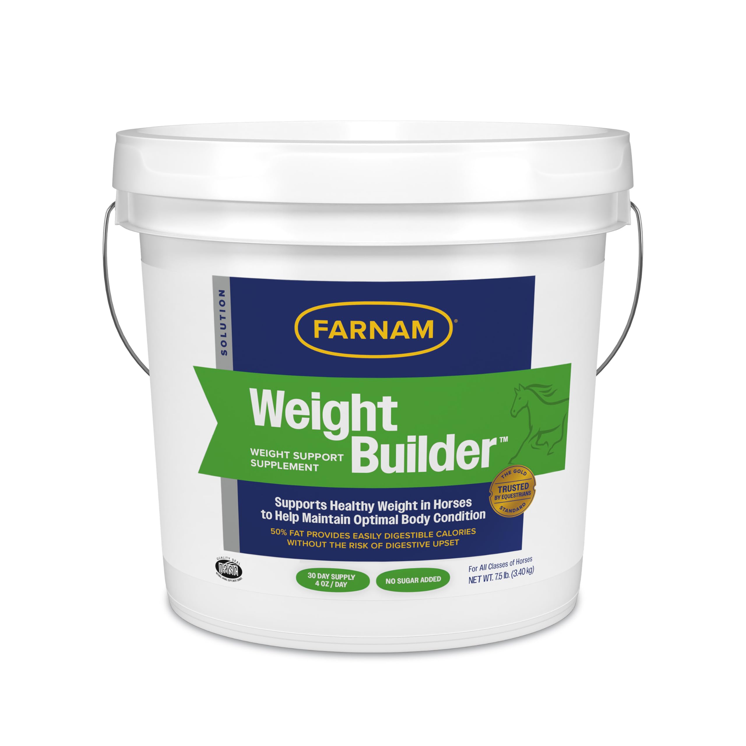 Farnam Weight Builder: botella para verter en la ración diaria del caballo.