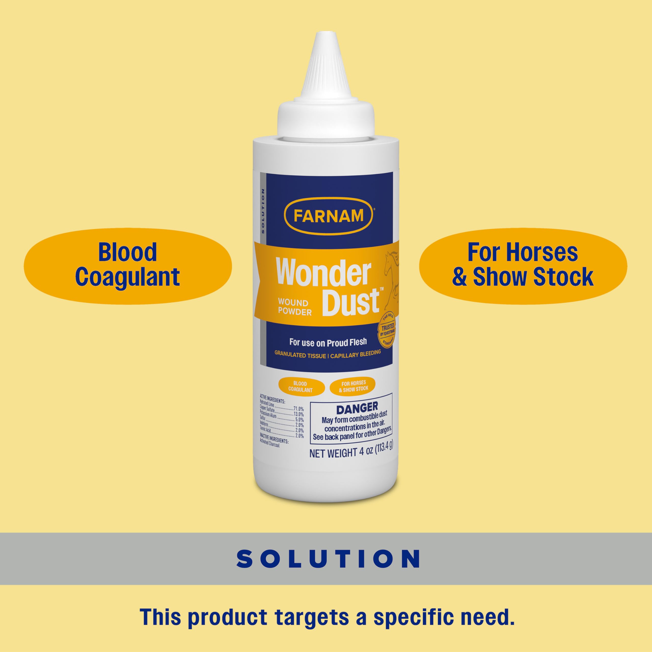 Farnam Wonder Dust envase de 4 onzas
