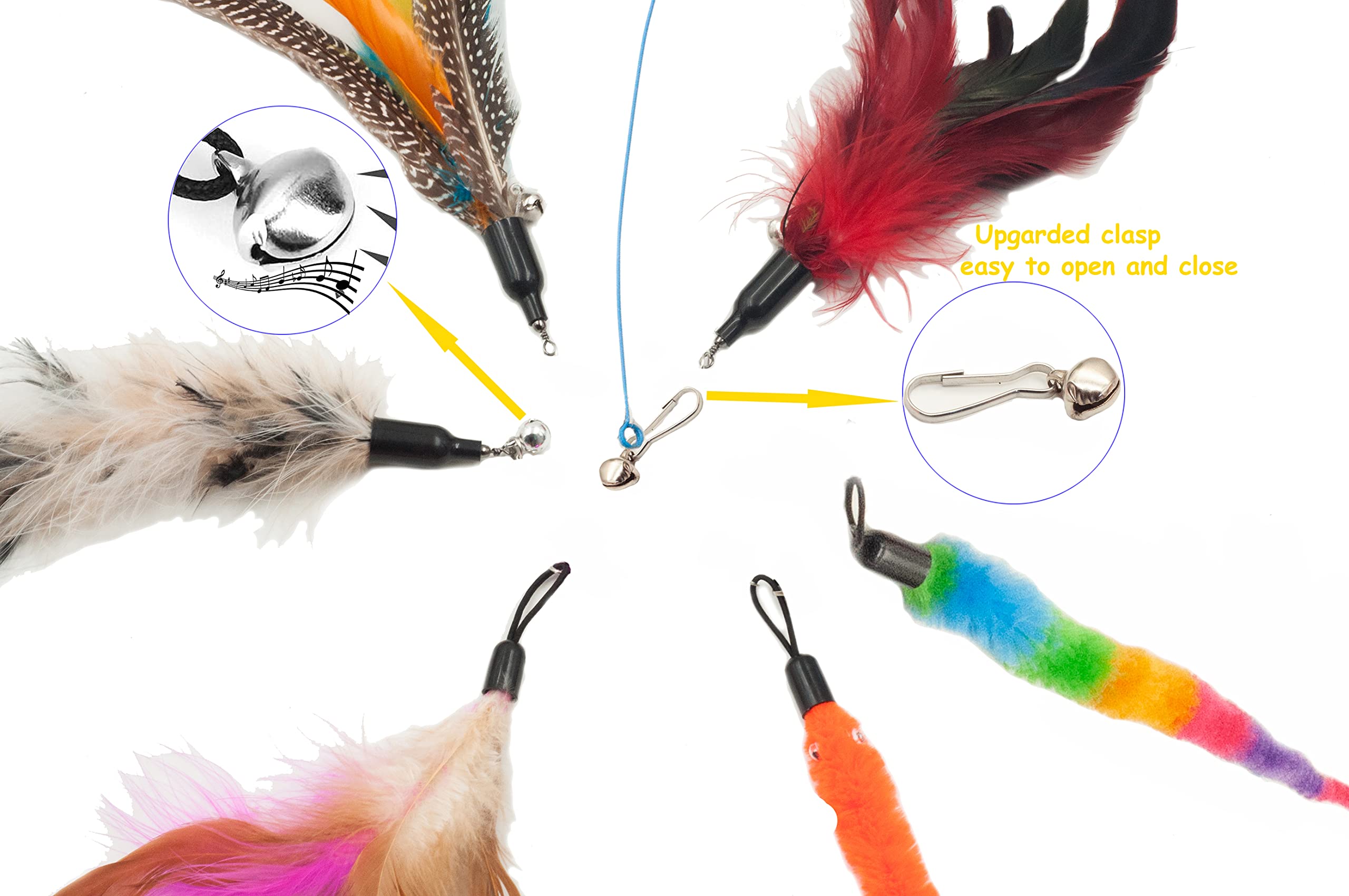 Fashion's Talk repuestos: plumas, gusano y cola para juego continuo.