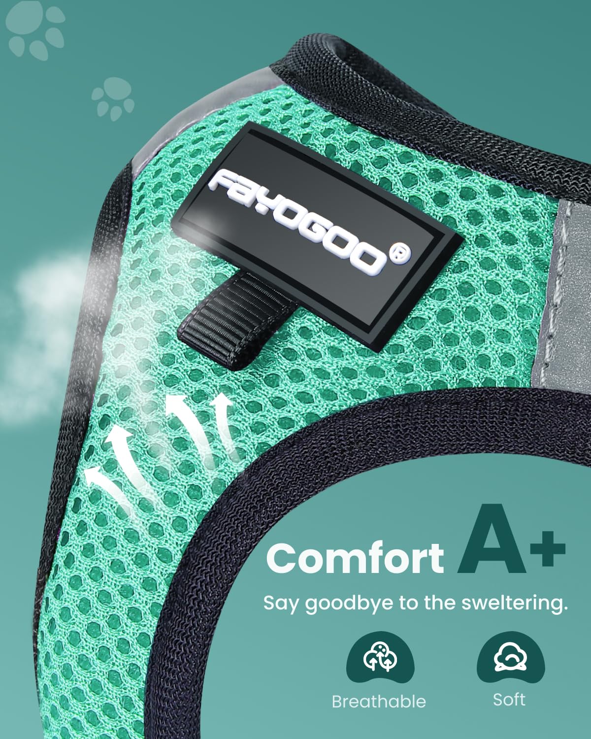 Arnés Fayogoo para gato con colocación rápida para menos estrés