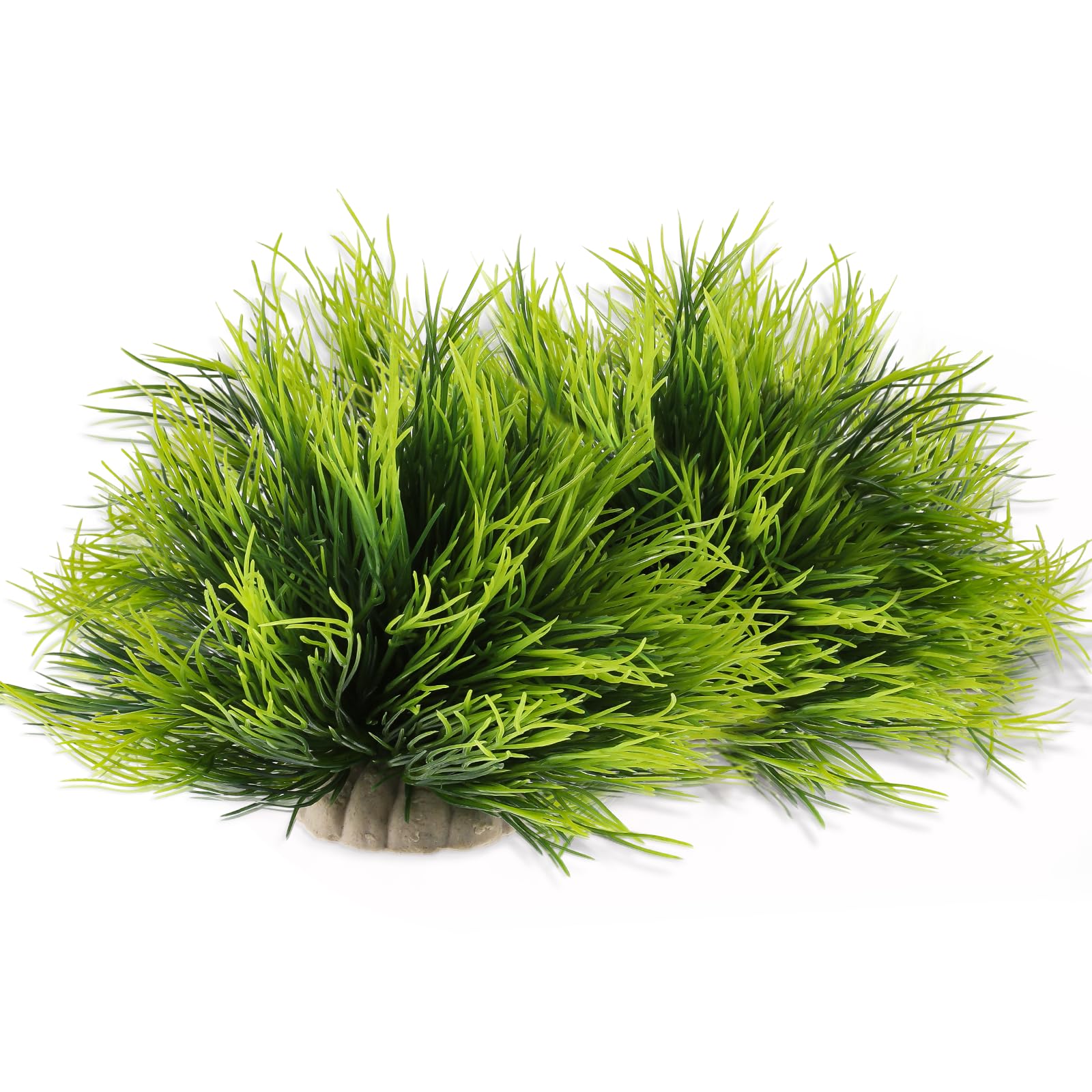 Planta para acuario FdcLixuvol verde: dos piezas decorativas, aspecto natural.