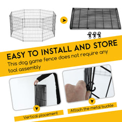 FDW pen con puerta de paso para mascotas, uso cómodo y seguro.