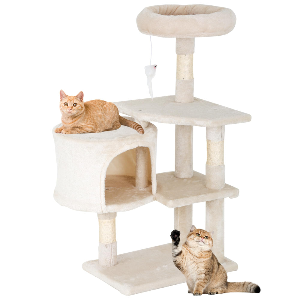 FDW torre para gato de 36 pulgadas con plataformas para juego y descanso.