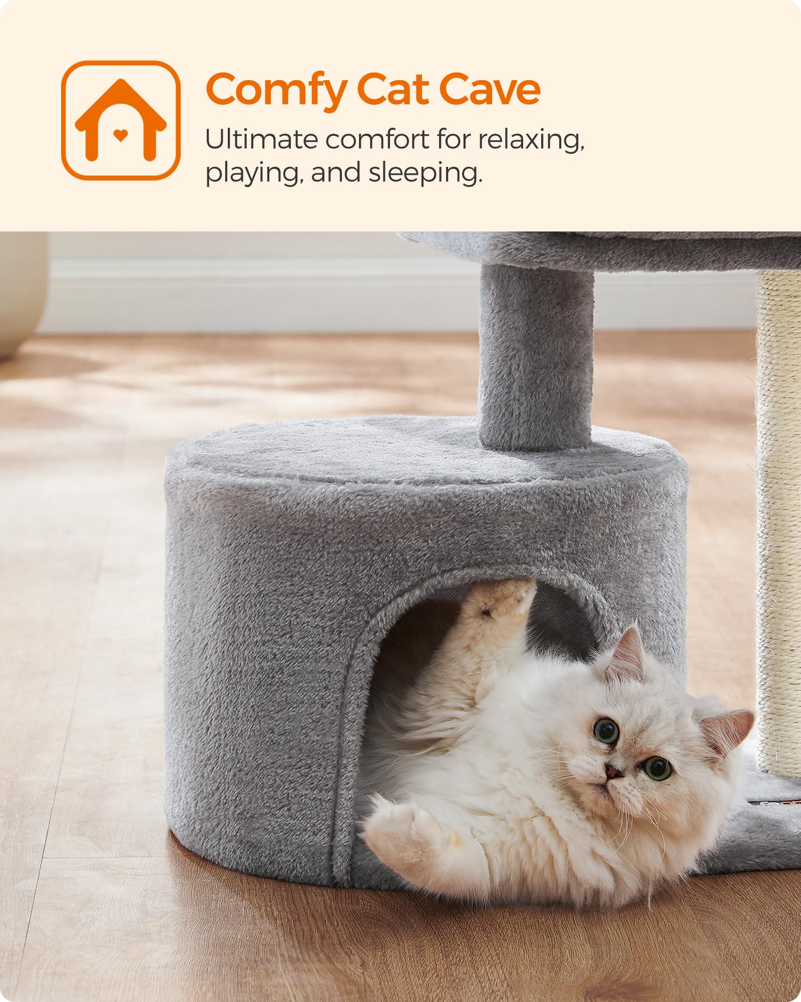Feandrea Arbol Gato Pequeño – Regalo perfecto para gatitos curiosos.