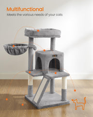 Feandrea árbol gatos cueva-dos-puertas con acceso cómodo.