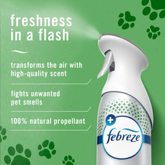 Febreze Air Mist dans le salon, odeur fraîche et ambiance accueillante.