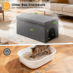 Fecuria: control de olores en caja de arena oculta para gatos.