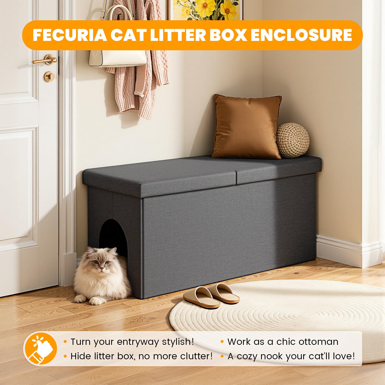 Fecuria: superficie impermeable y resistente a rasguños para uso diario.
